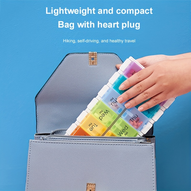 Large Capacity Pill Storage Box for Travel